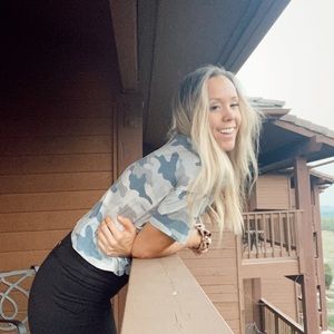 Camo lightweight boxy tee